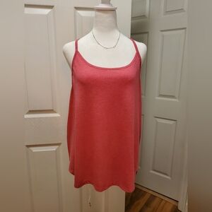 Colosseum knotted racerback tank, Heathered mediumpink, Size XL
